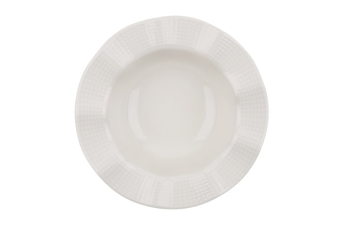 Hermia Vajilla de Porcelana de 24 Piezas en Crema
